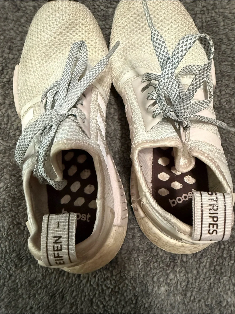 adidas Women's Pale Pink and Cream Running Shoes